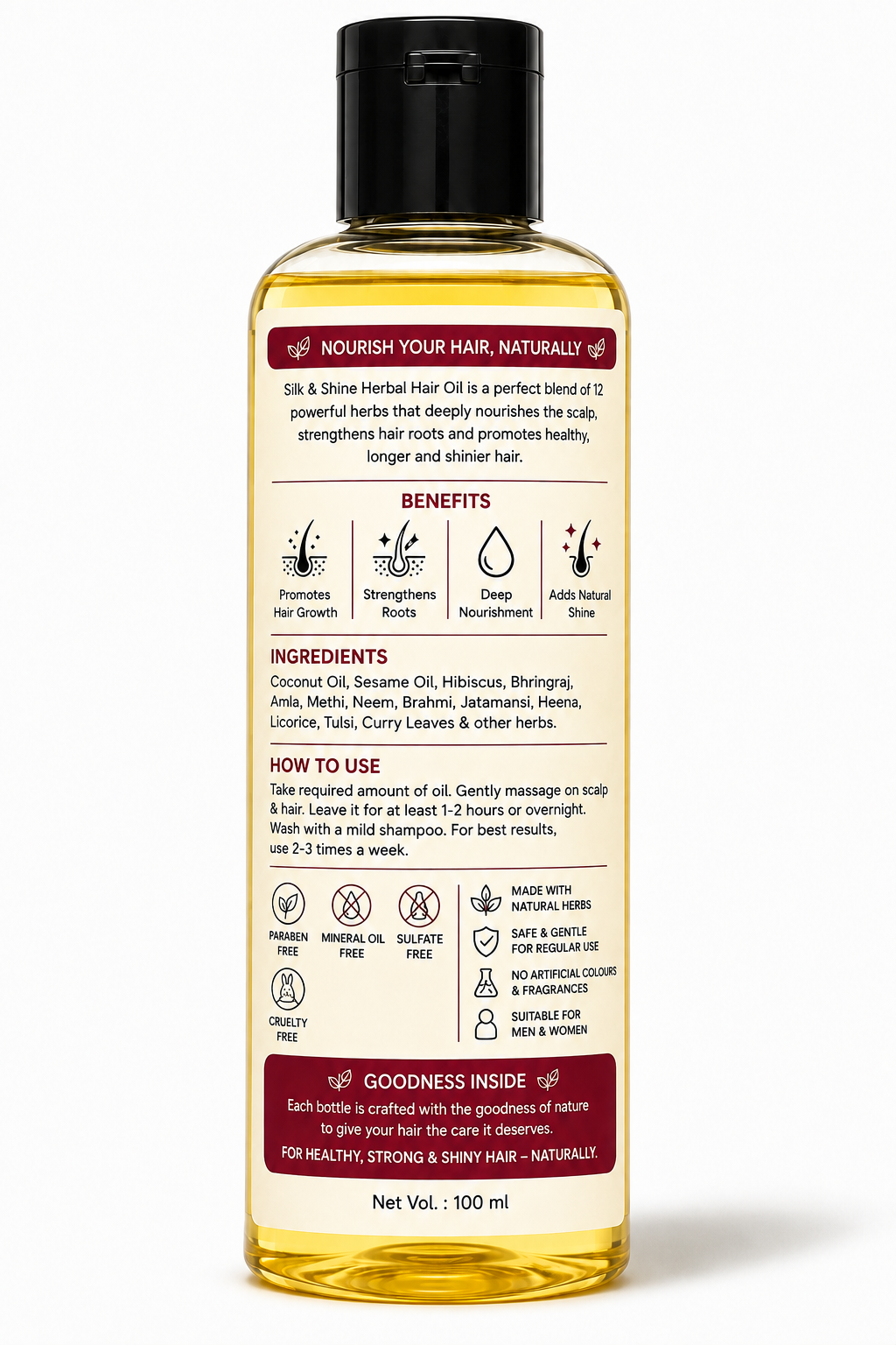 Silk & Shine Herbal Hair Oil