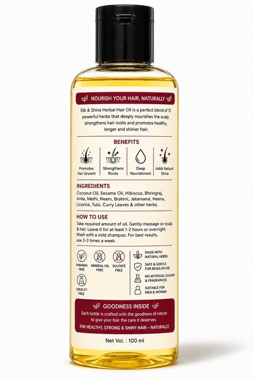 Silk & Shine Herbal Hair Oil