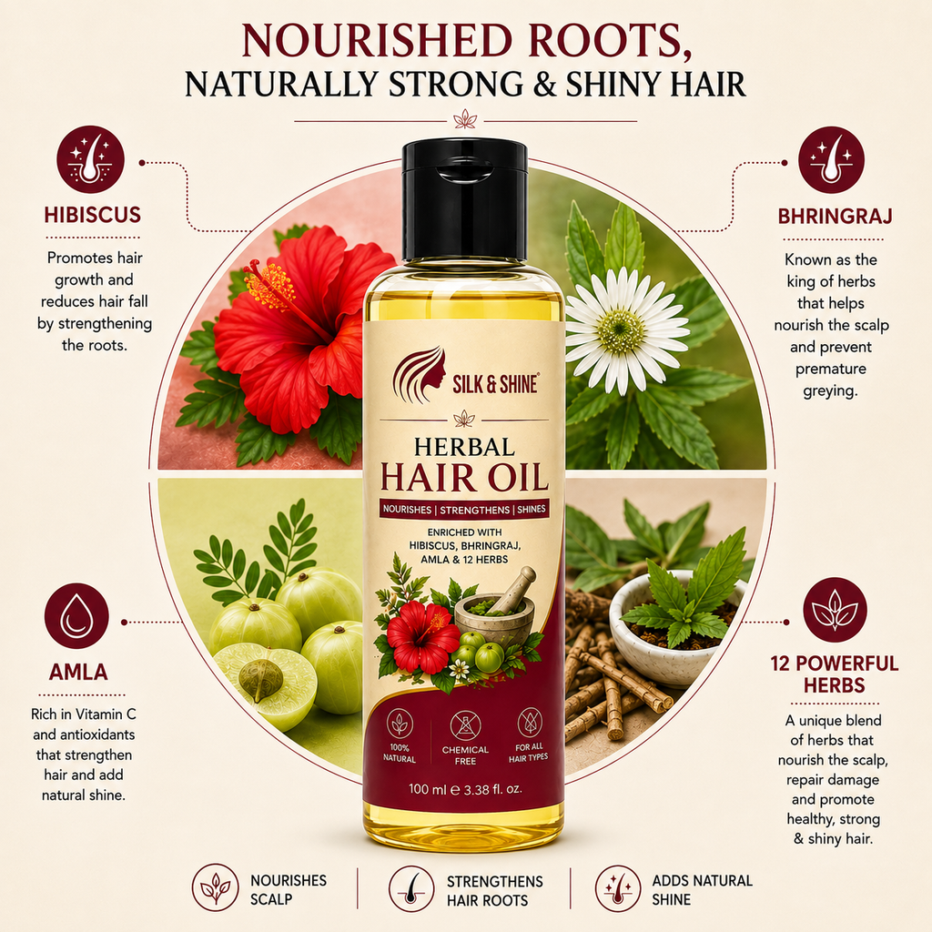 Silk & Shine Herbal Hair Oil